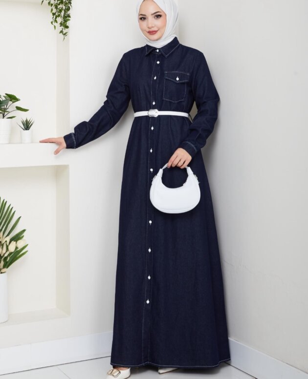 Robe chemise jean