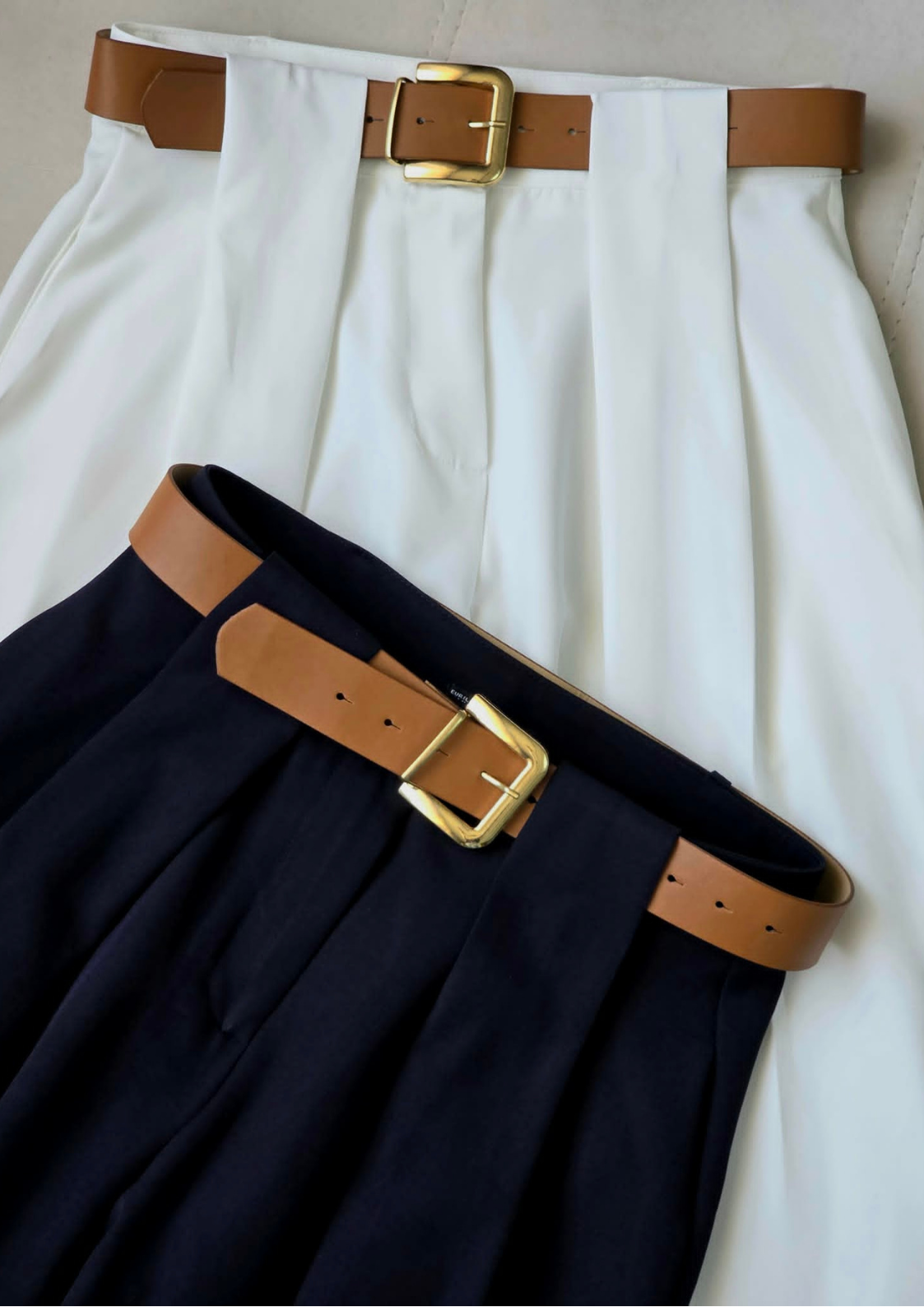 PANTALON LARGE AVEC CEINTURE - Image 3