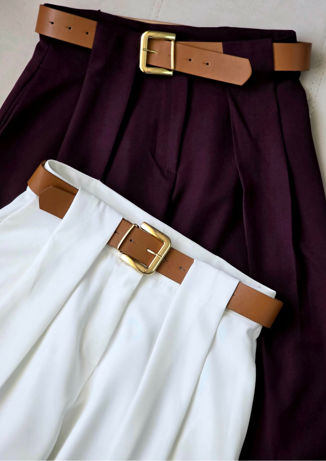 PANTALON LARGE AVEC CEINTURE - Image 4