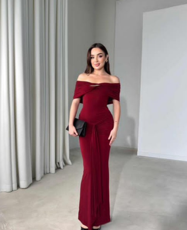 ROBE SIMPLE COL BATEAU