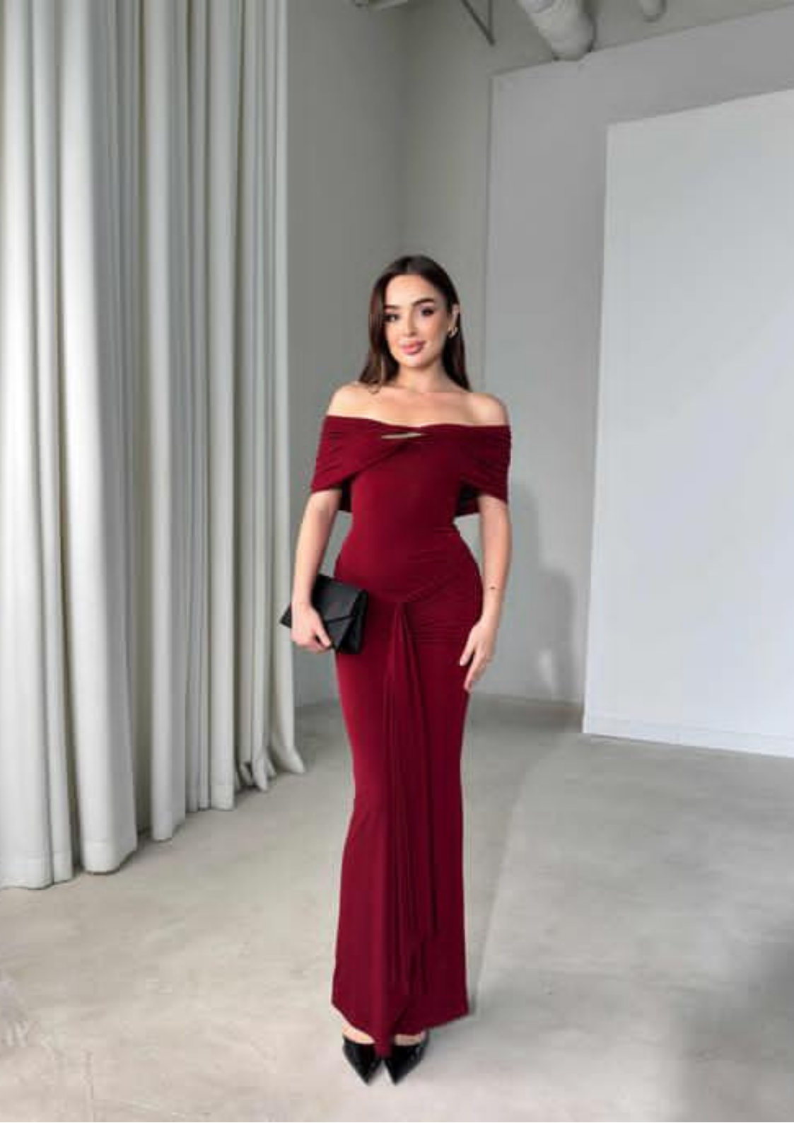 ROBE SIMPLE COL BATEAU