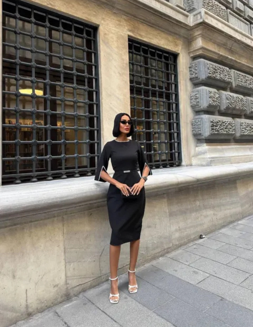 Robe mi-longue élégante – Image 3
